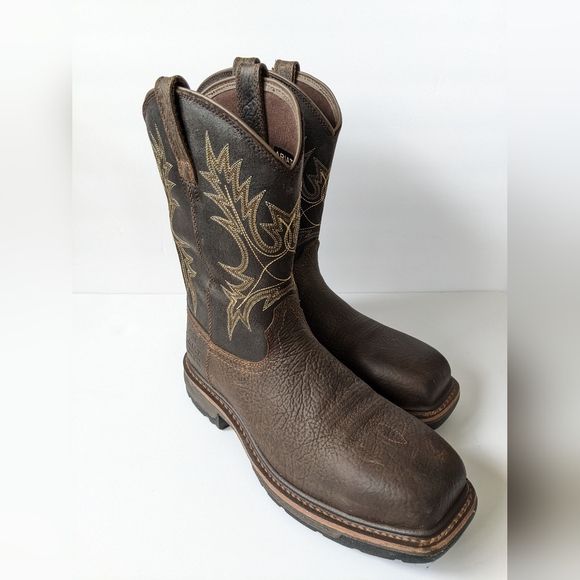 Ariat MEN's WorkHog Waterproof Work Boot 9D Style No. 10017436 - Picture 6 of 7